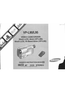 Samsung VP L 90 manual. Camera Instructions.